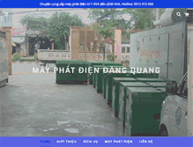 Tablet Screenshot of mayphatdiendangquang.com